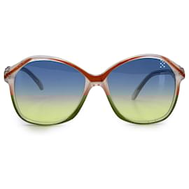 Yves Saint Laurent-Vintage White Red Diane Sunglasses 54/16 140mm-White