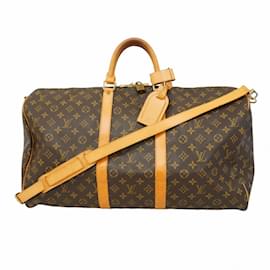 Louis Vuitton-Louis Vuitton Monogram Keepall Bandouliere 55-Brown