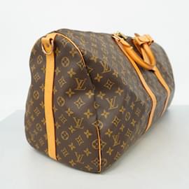 Louis Vuitton-Louis Vuitton Monogram Keepall Bandouliere 55-Brown