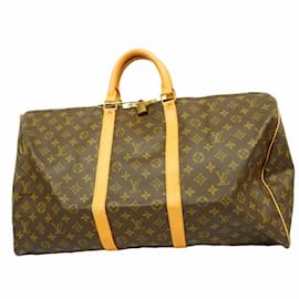 Louis Vuitton-Louis Vuitton Monogram Keepall 55 Boston Bag-Brown