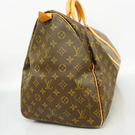 Louis Vuitton-Louis Vuitton Monogram Keepall 55 Boston Bag-Brown