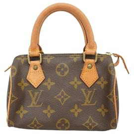 Louis Vuitton-Louis Vuitton Monogram Mini Speedy Handbag-Brown