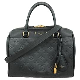Louis Vuitton-Louis Vuitton Monogram Empreinte Speedy Bandouliere 25NM Handbag-Black