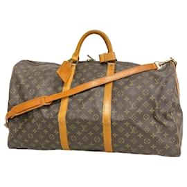 Louis Vuitton-Louis Vuitton Monogram Keepall Bandouliere 60-Brown