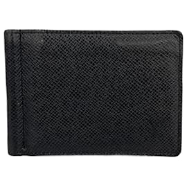 Louis Vuitton-Louis Vuitton Taiga Money Clip in Ardoise-Grey