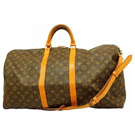 Louis Vuitton-Louis Vuitton Monogram Keepall Bandouliere 55-Brown