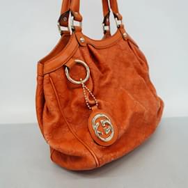 Gucci-Gucci Guccissima Sukey Tote Bag-Orange