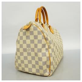 Louis Vuitton-Louis Vuitton Damier Azur Speedy 30 Handbag-White
