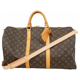 Louis Vuitton-Louis Vuitton Monogram Keepall Bandouliere 50-Brown