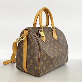 Louis Vuitton-Louis Vuitton Monogram Speedy Bandouliere 25 Handbag-Brown