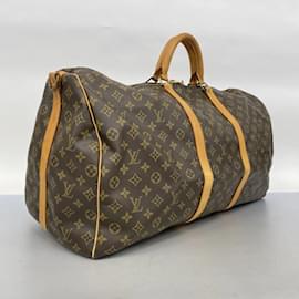 Louis Vuitton-Louis Vuitton Boston Bag Monogram Keepall Bandouliere 60-Brown