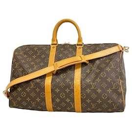 Louis Vuitton-Louis Vuitton Monogram Keepall Bandouliere 45 Handbag-Brown