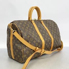 Louis Vuitton-Louis Vuitton Monogram Keepall Bandouliere 45 Handbag-Brown