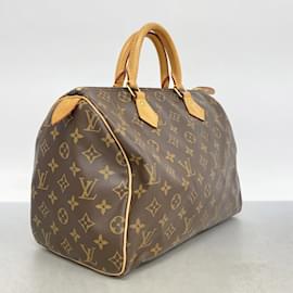 Louis Vuitton-Louis Vuitton Monogram Speedy 30 Handbag-Brown