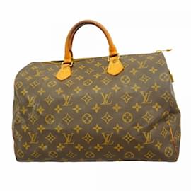 Louis Vuitton-Louis Vuitton Monogram Speedy 35 Handbag-Brown