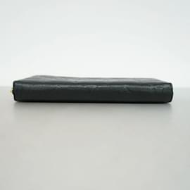 Louis Vuitton-Louis Vuitton Long Wallet Monogram Empreinte Zippy M61864 Noir-Black
