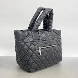 Chanel-Chanel Tote Bag Coco Cocoon Nylon Black-Black