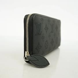 Louis Vuitton-Louis Vuitton Long Wallet Mahina Zippy M61867 Noir-Black