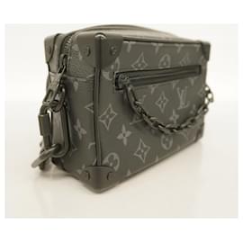 Louis Vuitton-Louis Vuitton Monogram Eclipse Mini Soft Trunk Shoulder Bag-Black