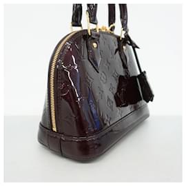 Louis Vuitton-Louis Vuitton Vernis Alma BB Handbag-Dark red