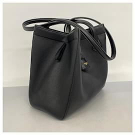 Fendi-Fendi Origami Leather Shoulder Bag-Black
