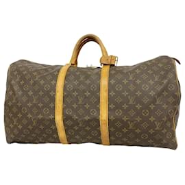 Louis Vuitton-Louis Vuitton Monogram Keepall 60 Boston Bag-Brown