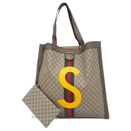 Gucci-Gucci Ophidia Tote Bag-Black,Red,Green,Yellow