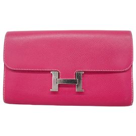 Hermès Cartera Larga Constance Hermes en Rosa Tyrien Rosa
