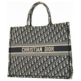 Christian Dior-Christian Dior Navy Tote Bag-Navy blue