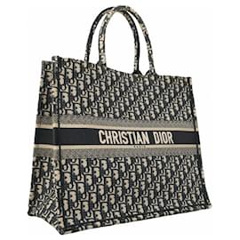 Christian Dior-Christian Dior Navy Tote Bag-Navy blue