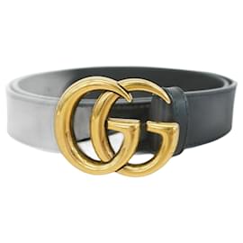 Gucci-Gucci Men's Leather Belt-Black