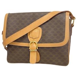 Céline-Celine Shoulder Bag Macadam Brown-Brown