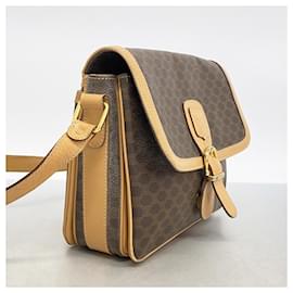 Céline-Celine Shoulder Bag Macadam Brown-Brown