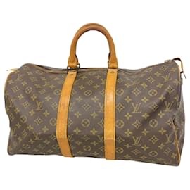 Louis Vuitton-Louis Vuitton Monogram Keepall 45 Boston Bag-Brown
