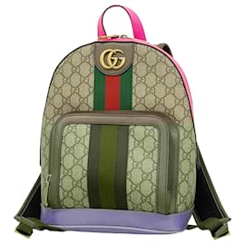 Gucci-Gucci Ophidia Backpack-Brown,Pink