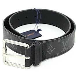 Louis Vuitton-Louis Vuitton Monogram Eclipse Belt-Brown,Black