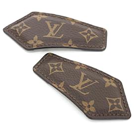 Louis Vuitton-Louis Vuitton Set of 2 Barrette LV Backstage Monogram-Brown,Golden