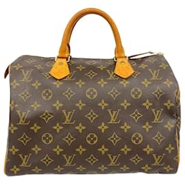 Louis Vuitton-Louis Vuitton Monogram Speedy 30 Handbag-Brown