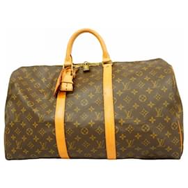 Louis Vuitton-Louis Vuitton Boston Bag Monogram Keepall 50-Brown