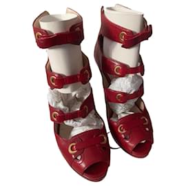 Casadei-Casadei ankle boot sandal-Red