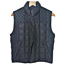 Gucci-Colete acolchoado com painéis Monogram GG autêntico Gucci Tom Ford-Preto