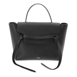 Céline-Celine Belt Bag Micro Black Women's Calfskin Handbag-Black