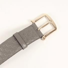 Gucci-Gucci Gray Leather Belt-Brown