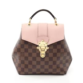 Louis Vuitton-Louis Vuitton Clapton Backpack-Brown,Pink,Damier ebene