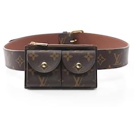 Louis Vuitton-Louis Vuitton Santur Pochette Duo Monogram Waist Bag-Brown