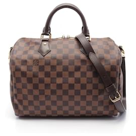 Louis Vuitton-Louis Vuitton Speedy Bandouliere 30 Handbag-Brown,Damier ebene