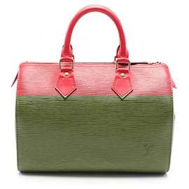 Louis Vuitton-Louis Vuitton Speedy 25 Epi Castilian Red Handbag-Red