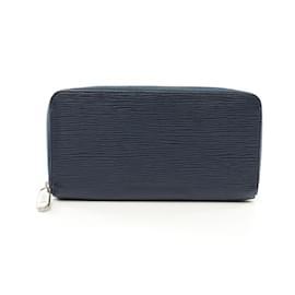 Louis Vuitton-Louis Vuitton Epi Zippy Wallet in Navy-Navy blue