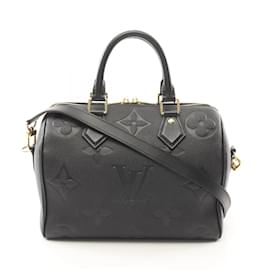 Louis Vuitton-Louis Vuitton Speedy Bandouliere 25 Handbag-Black,Monogram