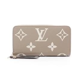 Louis Vuitton-Louis Vuitton Monogram Empreinte Long Wallet-Beige,Cream